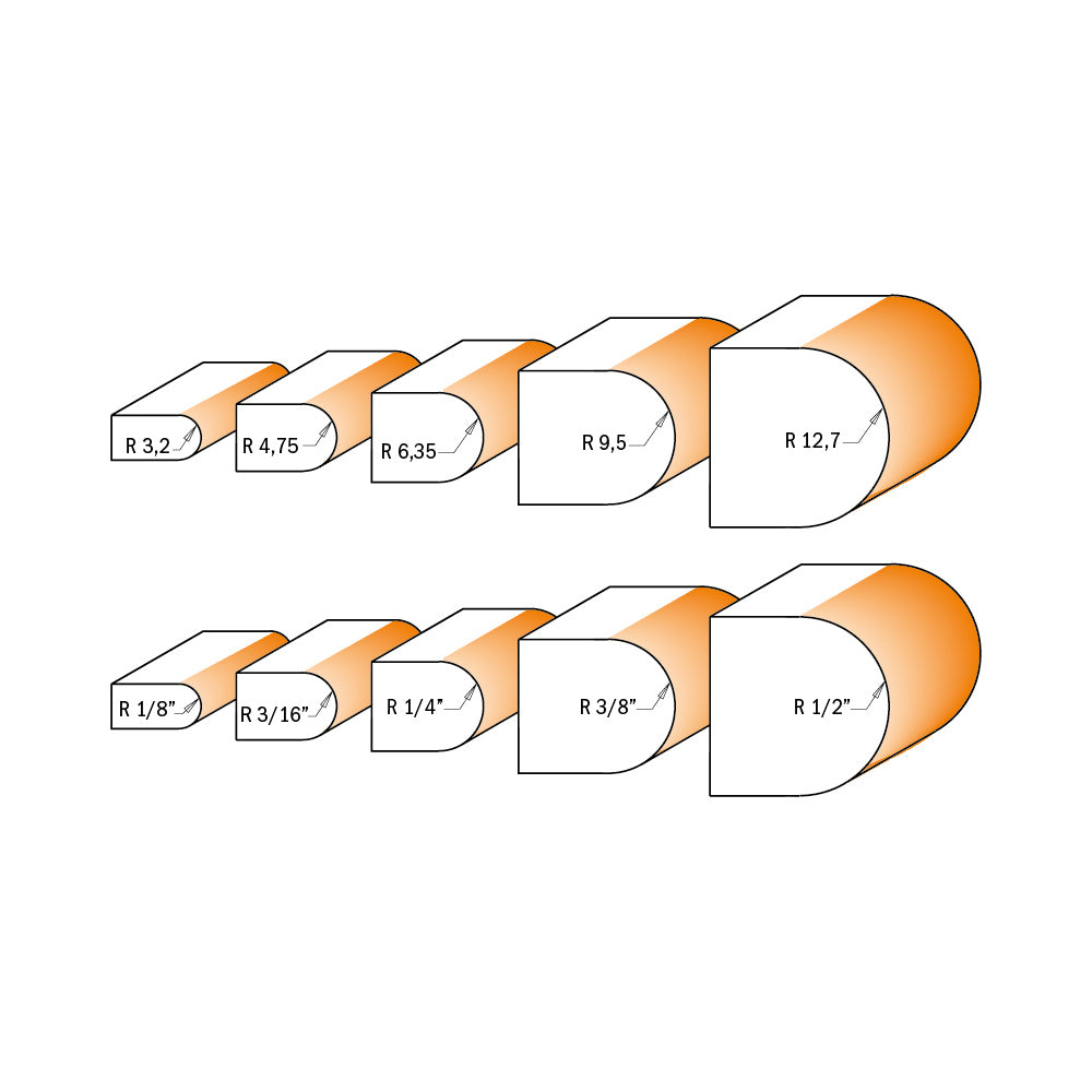 CMT Orange Tools 754.002.11 Bead & bull nose router bits industrial industrial Tools Industrial router bits Woodworking Tools and accessories Ireland Maginn Machinery 03