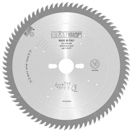 CMT Orange Tools 295.078.10M XTreme Laminated and Chipboard - Long life sharpening- POSITIVE Industrial Industrial Tools Industrial circular saw blades Woodworking Tools and accessories Ireland Maginn Machinery 02