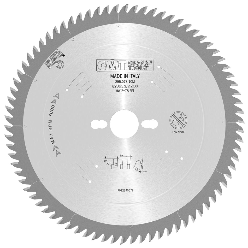 CMT Orange Tools 295.078.10M XTreme Laminated and Chipboard - Long life sharpening- POSITIVE Industrial Industrial Tools Industrial circular saw blades Woodworking Tools and accessories Ireland Maginn Machinery 02