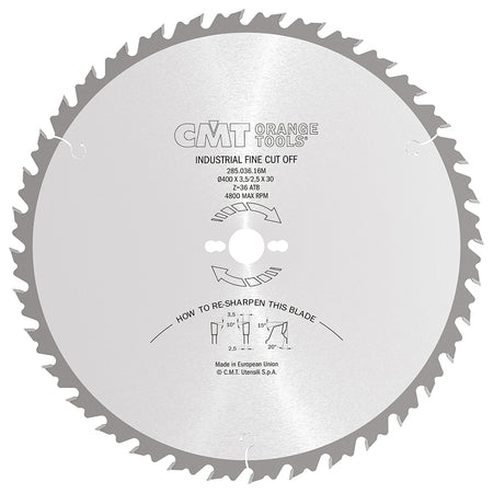 CMT Orange Tools 285.036.13M Ripping Saw Blade Industrial Industrial Tools Industrial circular saw blades Woodworking Tools and accessories Ireland Maginn Machinery 02