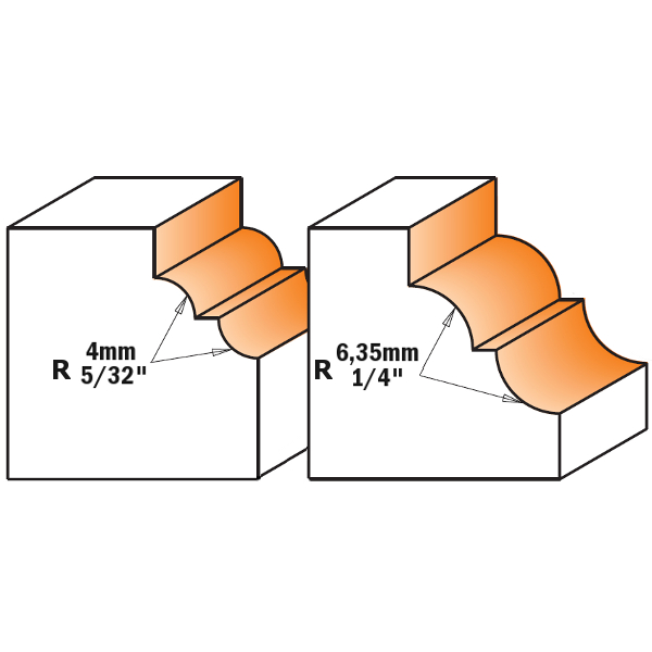 CMT Orange Tools 741.285.11 Roman ogee router bits industrial industrial Tools Industrial router bits Woodworking Tools and accessories Ireland Maginn Machinery 03