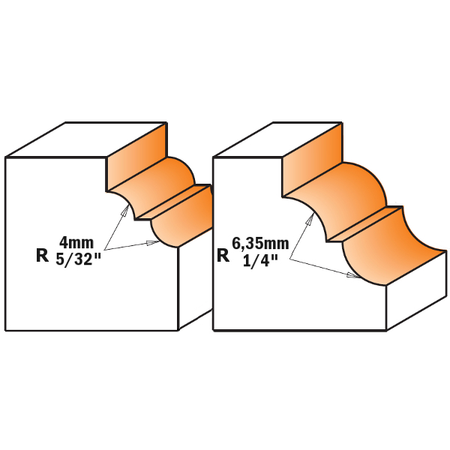 CMT Orange Tools 841.380.11 Roman ogee router bits industrial industrial Tools Industrial router bits Woodworking Tools and accessories Ireland Maginn Machinery 03