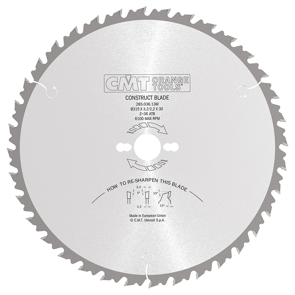 CMT Orange Tools 285.036.13M Ripping Saw Blade Industrial Industrial Tools Industrial circular saw blades Woodworking Tools and accessories Ireland Maginn Machinery 04