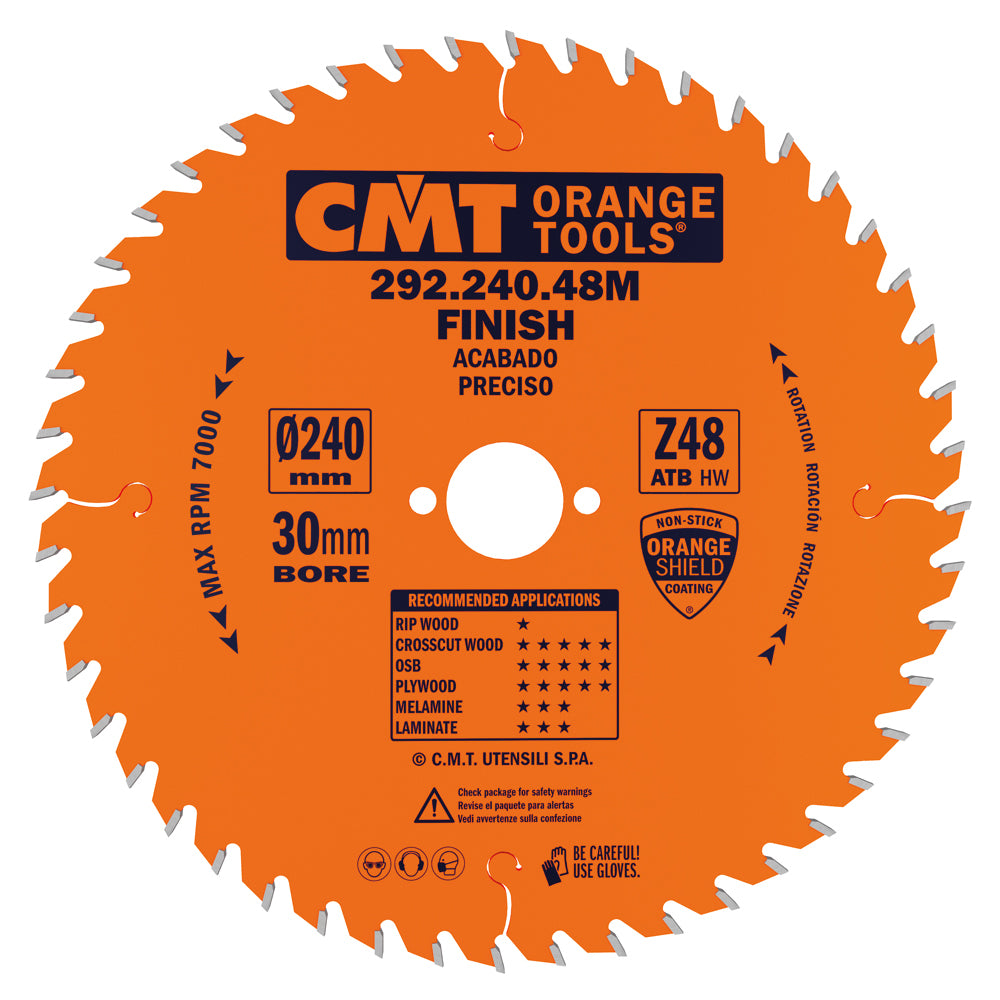 CMT Orange Tools 285.048.06M Fine cut-off circular saw blades Finishing Industrial Industrial Tools Industrial circular saw blades Woodworking Tools and accessories Ireland Maginn Machinery