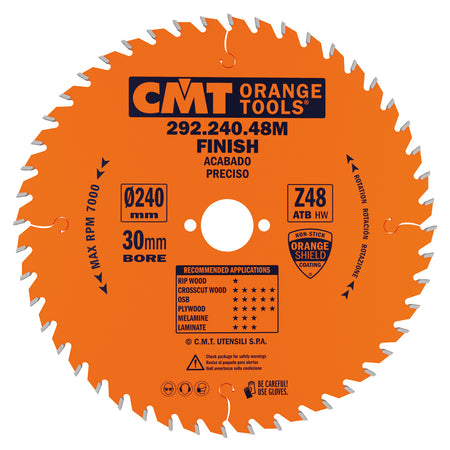 CMT Orange Tools 292.184.40E Fine cut-off circular saw blades Finishing Industrial Industrial Tools Industrial circular saw blades Woodworking Tools and accessories Ireland Maginn Machinery