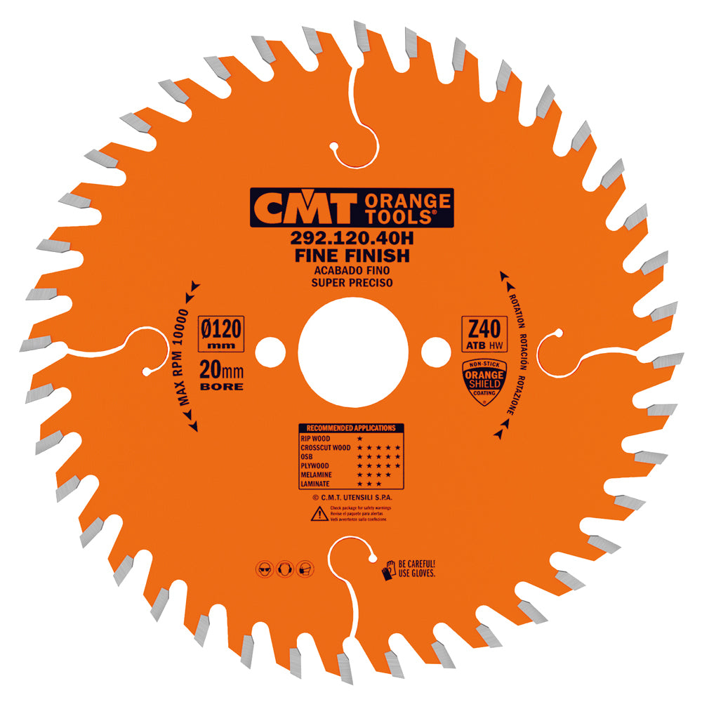 CMT Orange Tools 292.130.36H Fine cut-off circular saw blades Finishing Industrial Industrial Tools Industrial circular saw blades Woodworking Tools and accessories Ireland Maginn Machinery 02