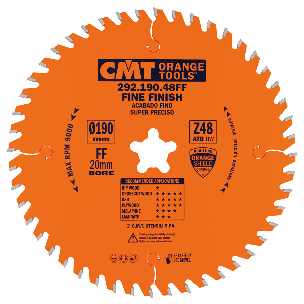 CMT Orange Tools 285.048.06M Fine cut-off circular saw blades Finishing Industrial Industrial Tools Industrial circular saw blades Woodworking Tools and accessories Ireland Maginn Machinery 03