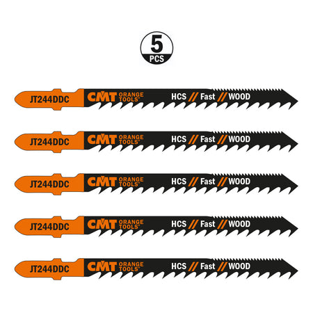 CMT Orange Tools JT244DDC-5 Fast, curve, coarse cut on soft and hardwood, plywood, OSB. Plunge cutting. Hardware Hardware Tools Jig saw blades Woodworking Tools and accessories Ireland Maginn Machinery 03