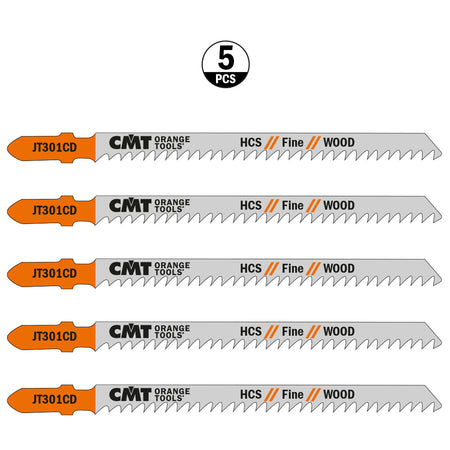 CMT Orange Tools JT301CD-5 Straight cuts on hard/softwood, plywood, laminates, plastics Hardware Hardware Tools Jig saw blades Woodworking Tools and accessories Ireland Maginn Machinery 03