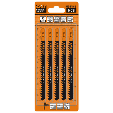 CMT Orange Tools JT344D-5 Very fast cuts, straight and coarse on thick construction timber, hard/softwood Hardware Hardware Tools Jig saw blades Woodworking Tools and accessories Ireland Maginn Machinery 04