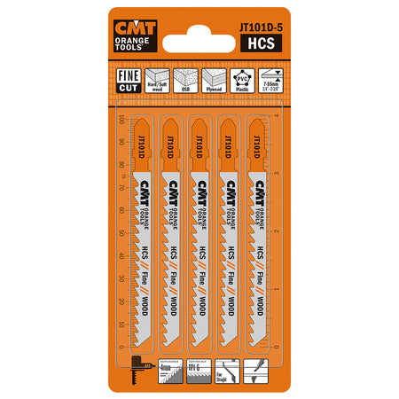 CMT Orange Tools JT101D-5 Good straight cuts on hard/softwood, plywood, OSB, plastics Hardware Hardware Tools Jig saw blades Woodworking Tools and accessories Ireland Maginn Machinery 04