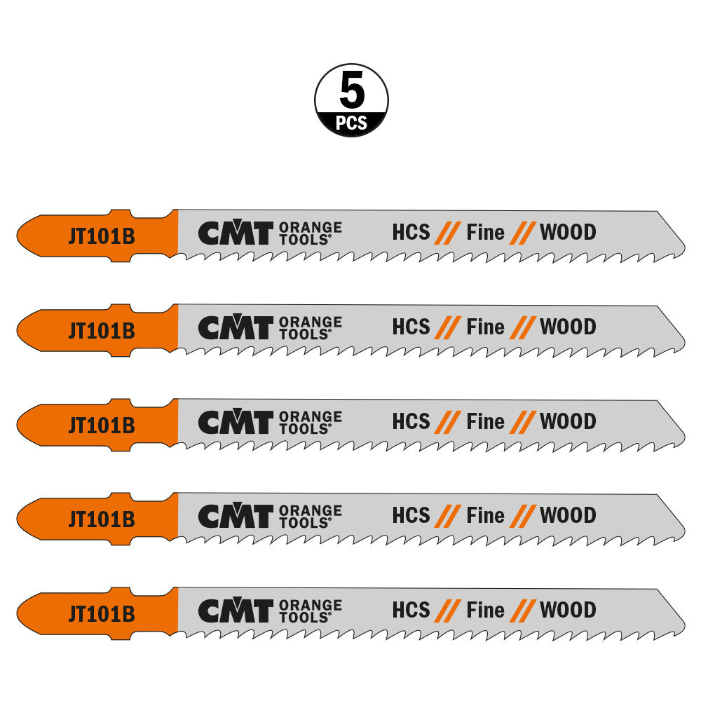 CMT Orange Tools JT101B-5 Fine straight cuts on hard/softwood, plywood Hardware Hardware Tools Jig saw blades Woodworking Tools and accessories Ireland Maginn Machinery 03