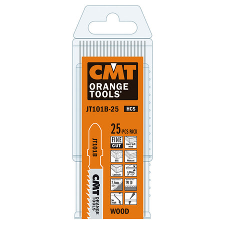 CMT Orange Tools JT101B-5 Fine straight cuts on hard/softwood, plywood Hardware Hardware Tools Jig saw blades Woodworking Tools and accessories Ireland Maginn Machinery 05