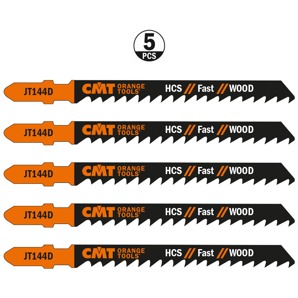 CMT Orange Tools JT144D-100 Very fast cuts, straight and coarse, on hard/softwood Hardware Hardware Tools Jig saw blades Woodworking Tools and accessories Ireland Maginn Machinery 03