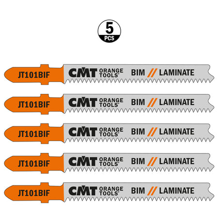 CMT Orange Tools JT101BIF-5 Splinter-free cuts. For all laminates, HPL and multiplex panels Hardware Hardware Tools Jig saw blades Woodworking Tools and accessories Ireland Maginn Machinery 03