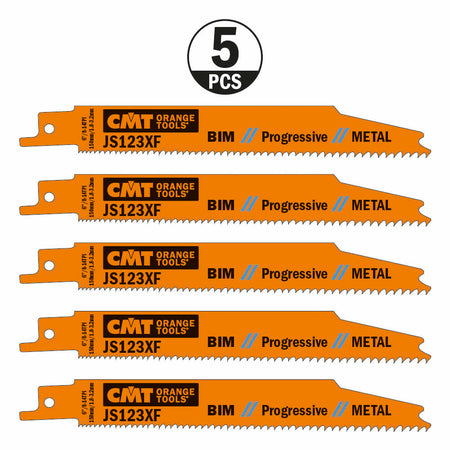 CMT Orange Tools JS123XF-5 For cutting thin to thick sheet metal, thin to thick profiles Hardware Hardware Tools Sabre - Reciprocating saw blades Woodworking Tools and accessories Ireland Maginn Machinery 04