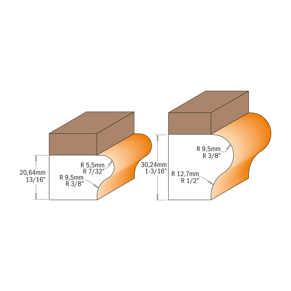 CMT Orange Tools 855.804.11B Window Sill & Finger Bits industrial industrial Tools Industrial router bits Woodworking Tools and accessories Ireland Maginn Machinery 03