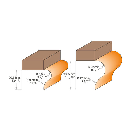 CMT Orange Tools 955.805.11B Window Sill & Finger Bits industrial industrial Tools Industrial router bits Woodworking Tools and accessories Ireland Maginn Machinery 03