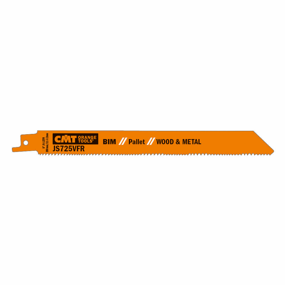 CMT Orange Tools JS725VFR-20 Special saw blade for pallet repairs Hardware Hardware Tools Sabre - Reciprocating saw blades Woodworking Tools and accessories Ireland Maginn Machinery