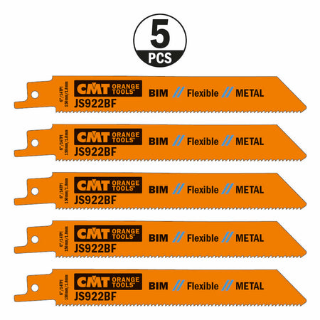 CMT Orange Tools JS922BF-20 For cutting thick sheet metal, solid pipe and profiles Hardware Hardware Tools Sabre - Reciprocating saw blades Woodworking Tools and accessories Ireland Maginn Machinery 03