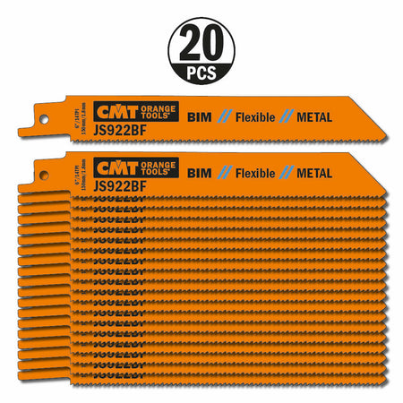 CMT Orange Tools JS922BF-20 For cutting thick sheet metal, solid pipe and profiles Hardware Hardware Tools Sabre - Reciprocating saw blades Woodworking Tools and accessories Ireland Maginn Machinery 05