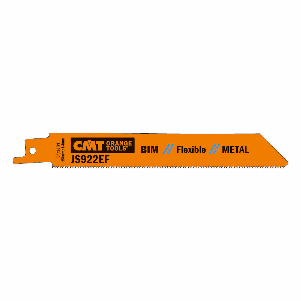 CMT Orange Tools JS922EF-20 Sabre blade for cutting sheet metal, pipe and profiles Hardware Hardware Tools Sabre - Reciprocating saw blades Woodworking Tools and accessories Ireland Maginn Machinery