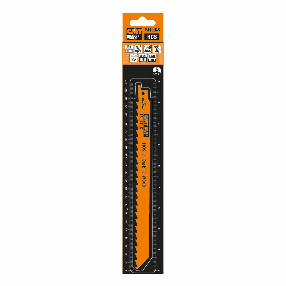 CMT Orange Tools JS1111K-5 Coarse wood, free of nails and firewood Hardware Hardware Tools Sabre - Reciprocating saw blades Woodworking Tools and accessories Ireland Maginn Machinery 04