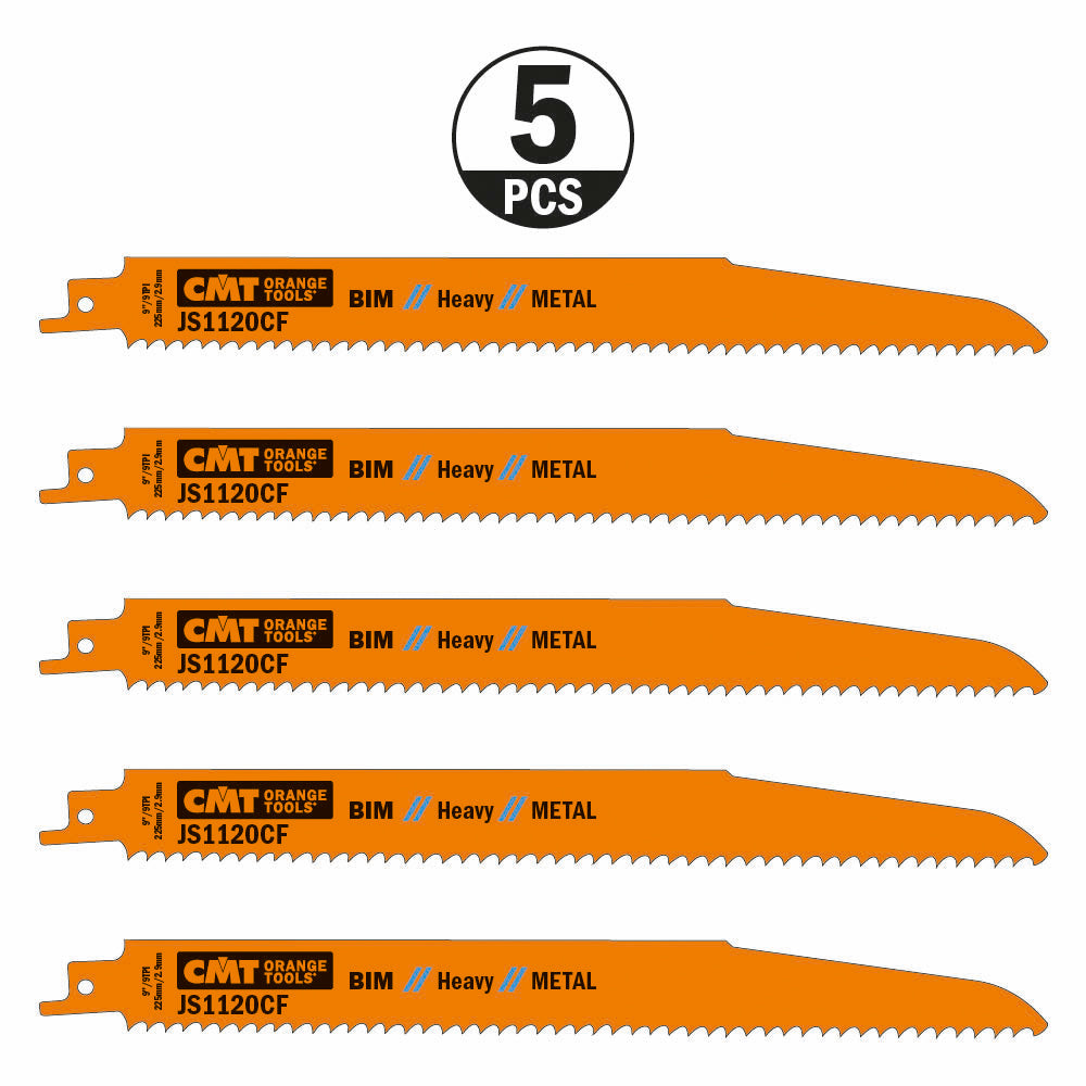 CMT Orange Tools JS1120CF-20 For cutting thick sheet metal, thick-walled solid pipe and profiles Hardware Hardware Tools Sabre - Reciprocating saw blades Woodworking Tools and accessories Ireland Maginn Machinery 03