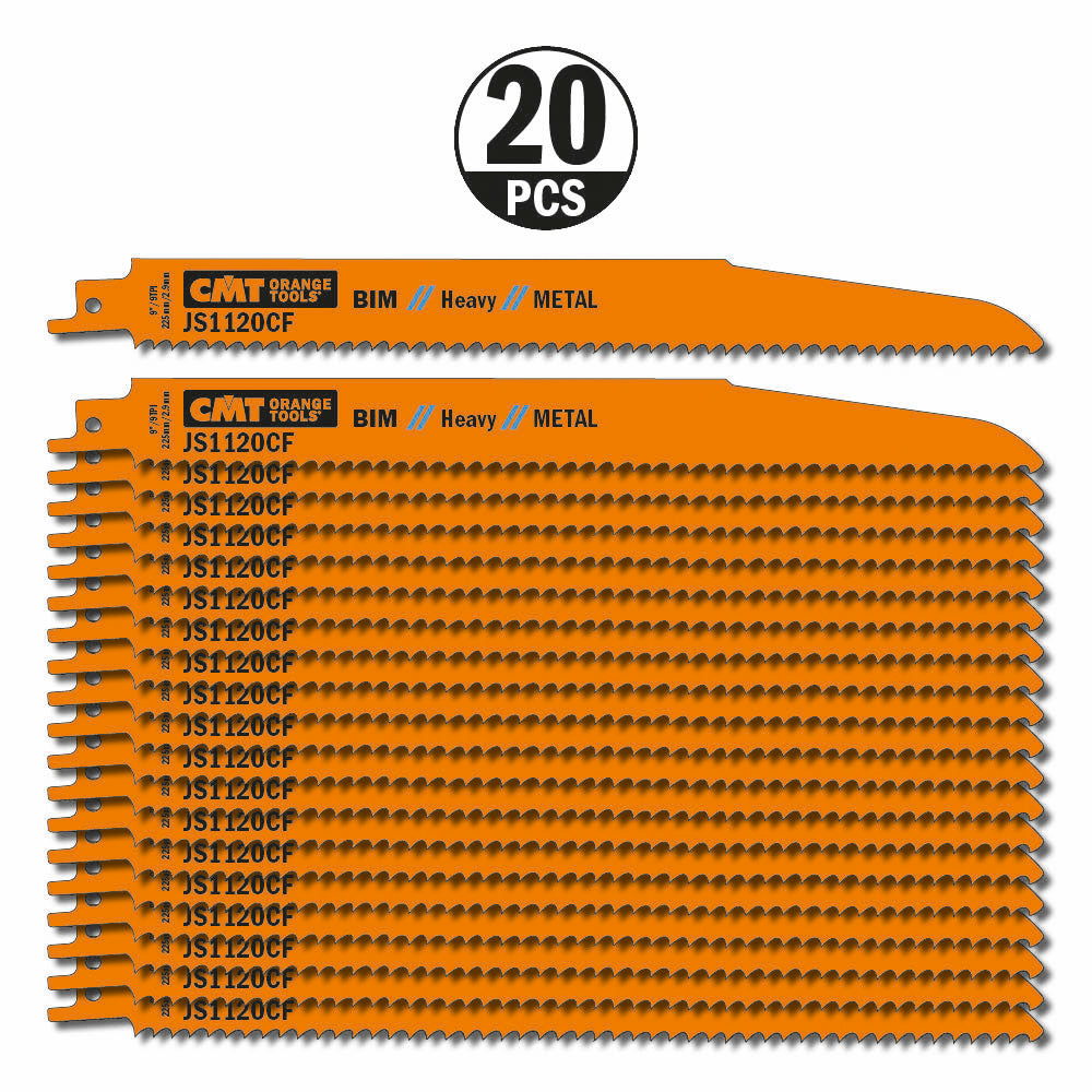 CMT Orange Tools JS1120CF-20 For cutting thick sheet metal, thick-walled solid pipe and profiles Hardware Hardware Tools Sabre - Reciprocating saw blades Woodworking Tools and accessories Ireland Maginn Machinery 05