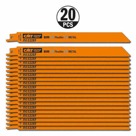 CMT Orange Tools JS1122EF-5 Sabre blades for cutting sheet metal, pipe and profiles Hardware Hardware Tools Sabre - Reciprocating saw blades Woodworking Tools and accessories Ireland Maginn Machinery 05