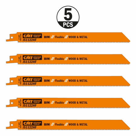 CMT Orange Tools JS1122HF-5 Sabre saw for pallet repair, wood with nailsl, metal and aluminium Hardware Hardware Tools Sabre - Reciprocating saw blades Woodworking Tools and accessories Ireland Maginn Machinery 03