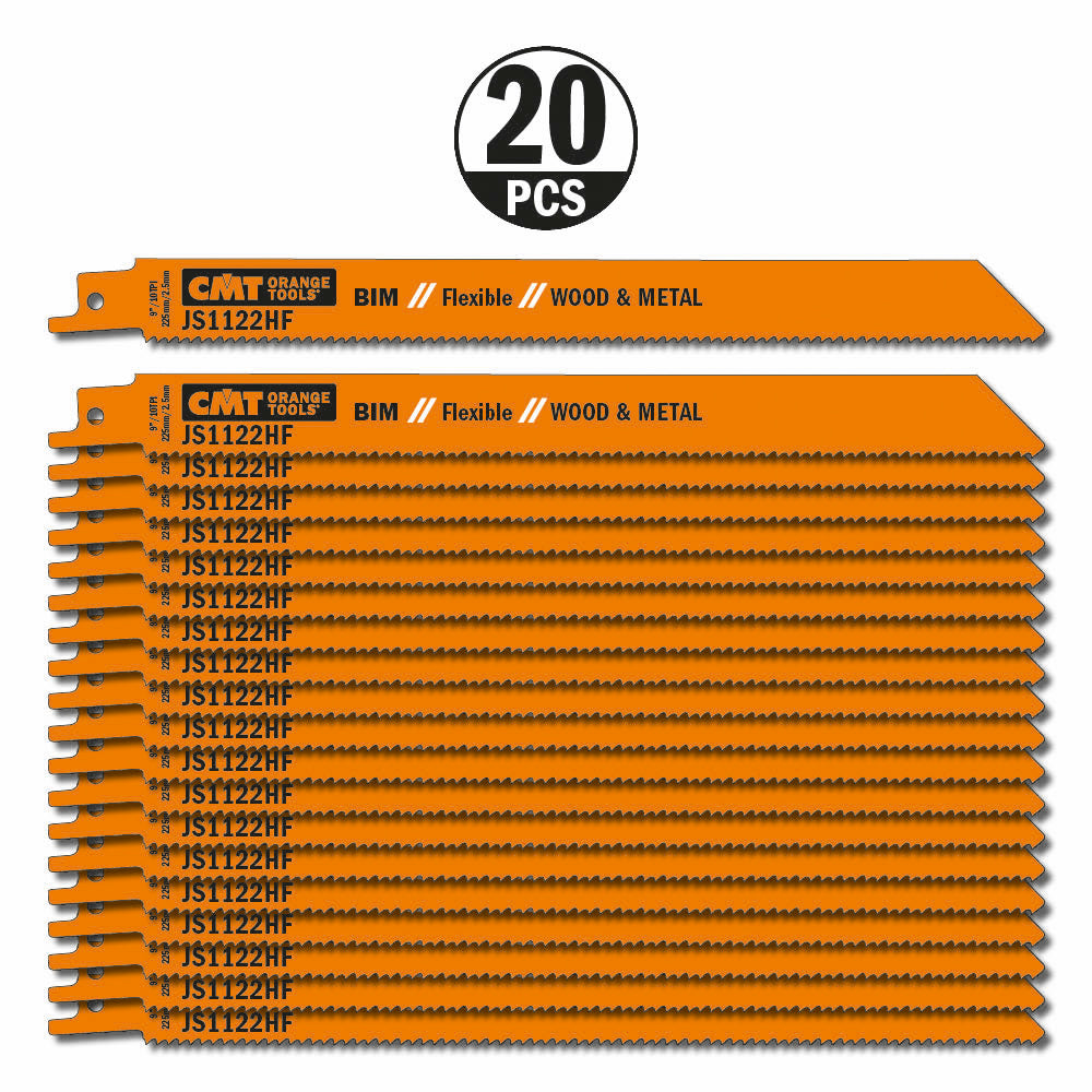 CMT Orange Tools JS1122HF-5 Sabre saw for pallet repair, wood with nailsl, metal and aluminium Hardware Hardware Tools Sabre - Reciprocating saw blades Woodworking Tools and accessories Ireland Maginn Machinery 05