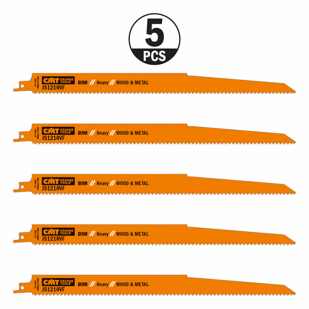 CMT Orange Tools JS1210VF-5 Sabre Saw Blade for rescue and demolition work Hardware Hardware Tools Sabre - Reciprocating saw blades Woodworking Tools and accessories Ireland Maginn Machinery 03