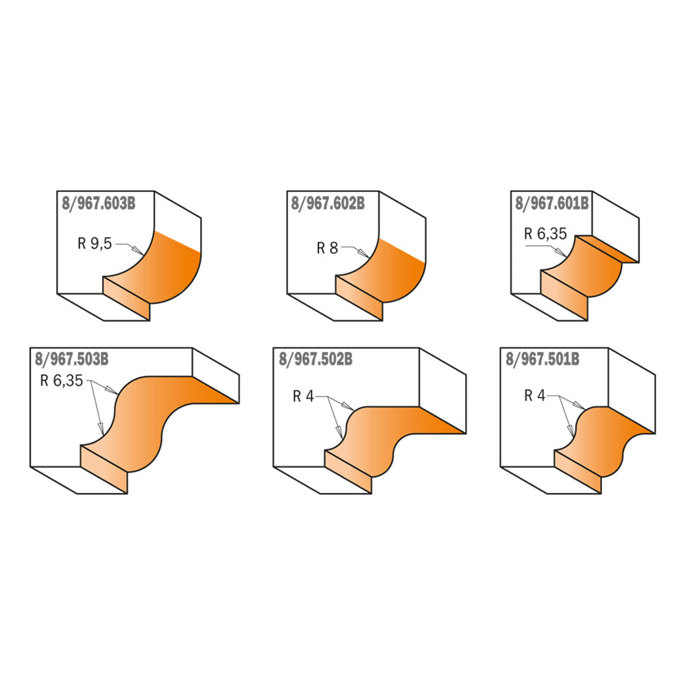 CMT Orange Tools 967.602.11B Molding router bits industrial industrial Tools Industrial router bits Woodworking Tools and accessories Ireland Maginn Machinery 03