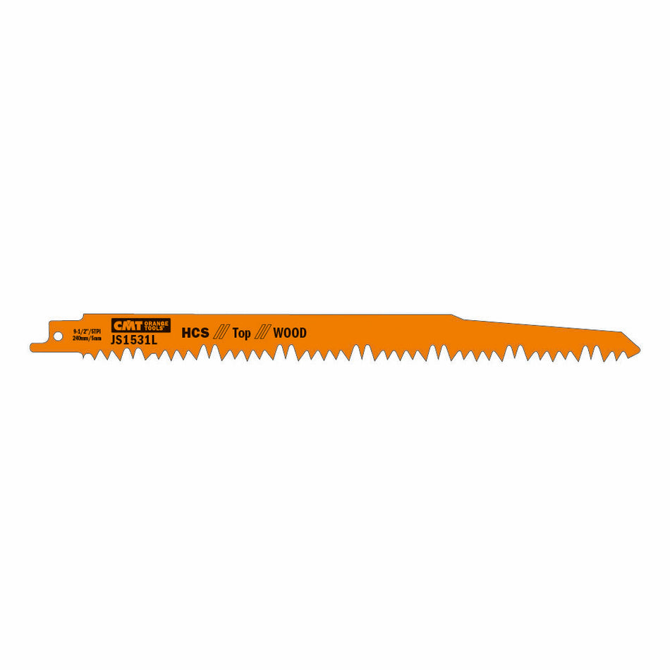 CMT Orange Tools JS1531L-5 Coarse wood, free of nails, pruning green wood Hardware Hardware Tools Sabre - Reciprocating saw blades Woodworking Tools and accessories Ireland Maginn Machinery