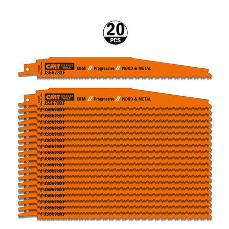 CMT Orange Tools JS5678XF-20 Sabre saw blade for wood with nails, glass fiber and epoxy Hardware Hardware Tools Sabre - Reciprocating saw blades Woodworking Tools and accessories Ireland Maginn Machinery 05