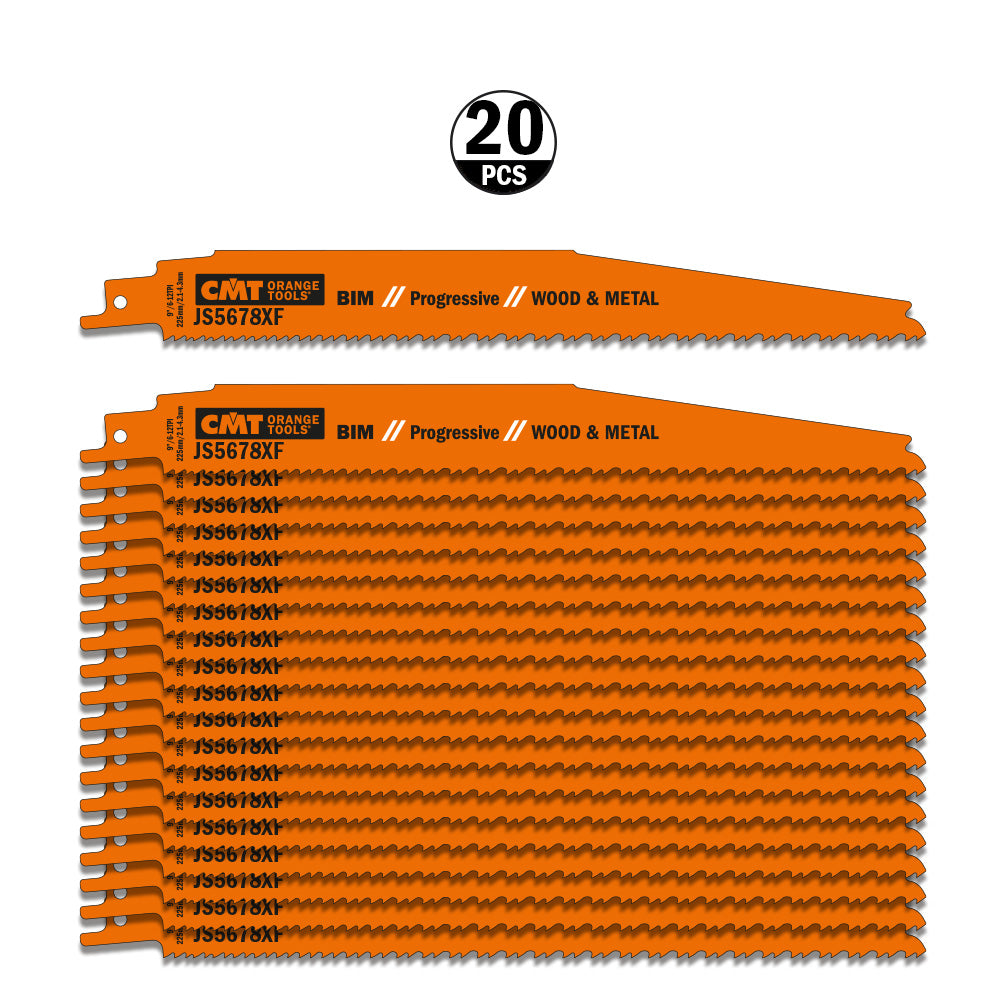 CMT Orange Tools JS5678XF-5 Sabre saw blade for wood with nails, glass fiber and epoxy Hardware Hardware Tools Sabre - Reciprocating saw blades Woodworking Tools and accessories Ireland Maginn Machinery 05