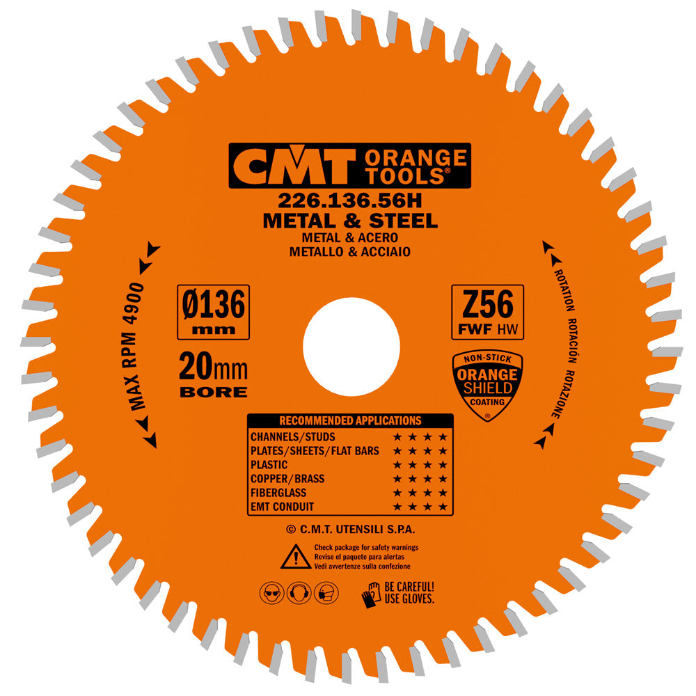 CMT Orange Tools 226.136.56H Industrial dry cutter circular saw blades Industrial Industrial Tools Industrial circular saw blades Woodworking Tools and accessories Ireland Maginn Machinery 04