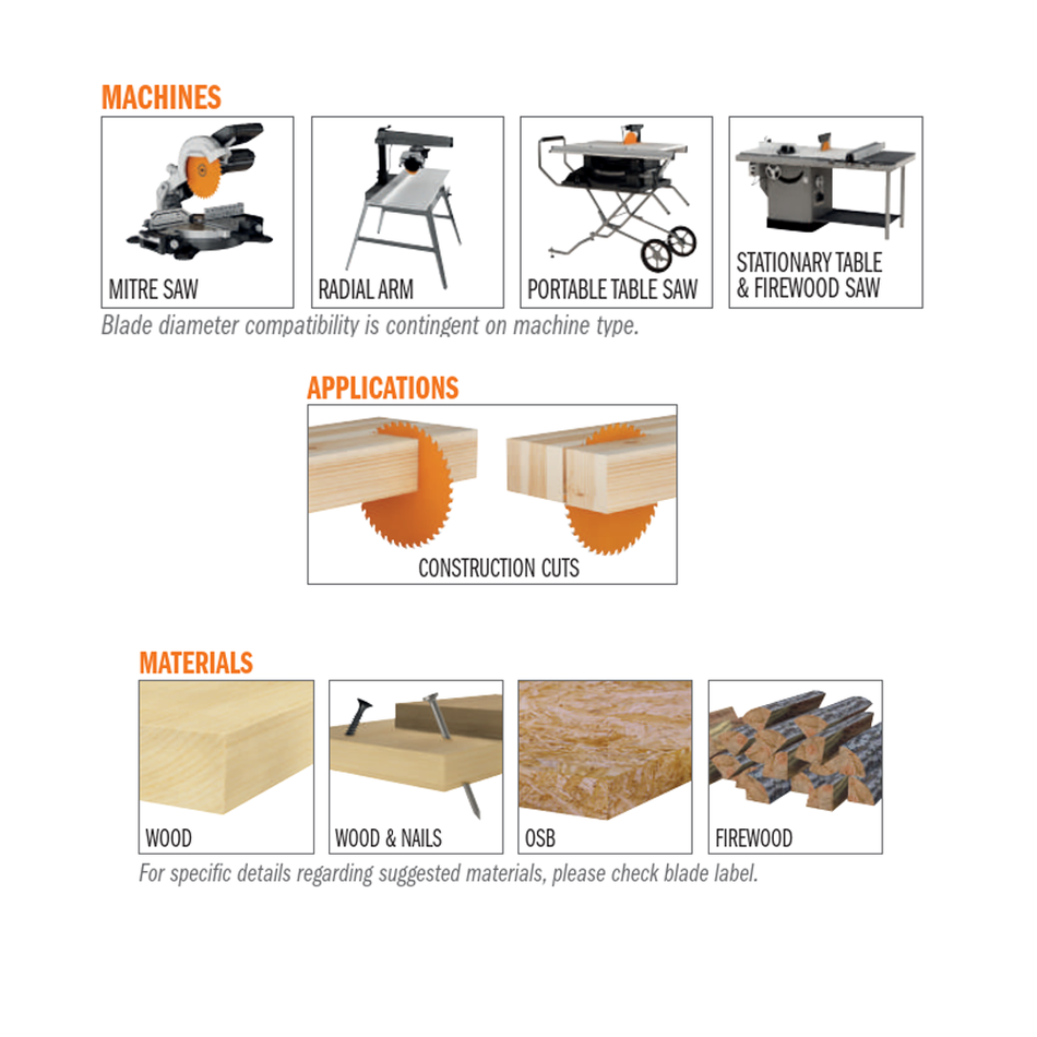 CMT Orange Tools 286.016.10M On-site Job Construction Industrial Industrial Tools Industrial circular saw blades Woodworking Tools and accessories Ireland Maginn Machinery 02