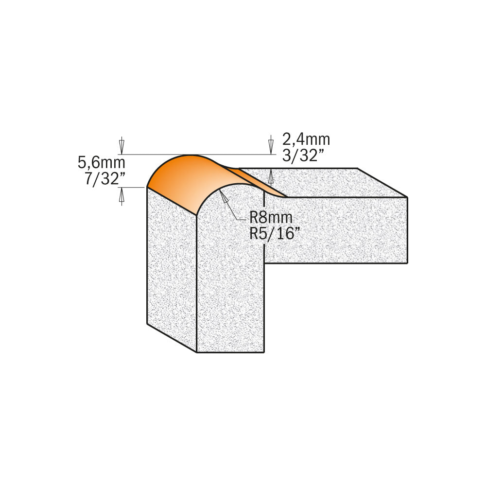 CMT Orange Tools 980.531.11 Solid surface no-drip router bits industrial industrial Tools Industrial router bits Woodworking Tools and accessories Ireland Maginn Machinery 03
