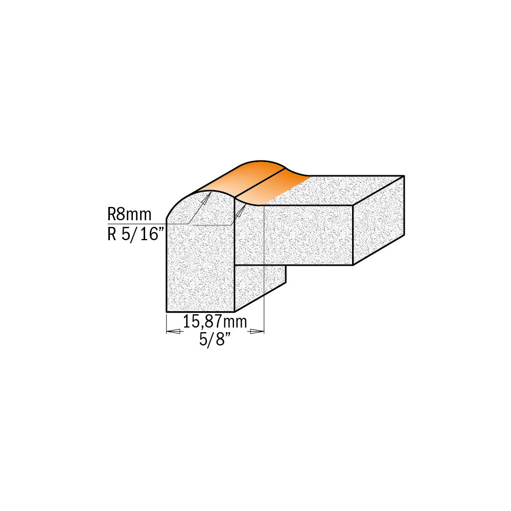 CMT Orange Tools 981.501.11 Solid surface no-drip router bits industrial industrial Tools Industrial router bits Woodworking Tools and accessories Ireland Maginn Machinery 03