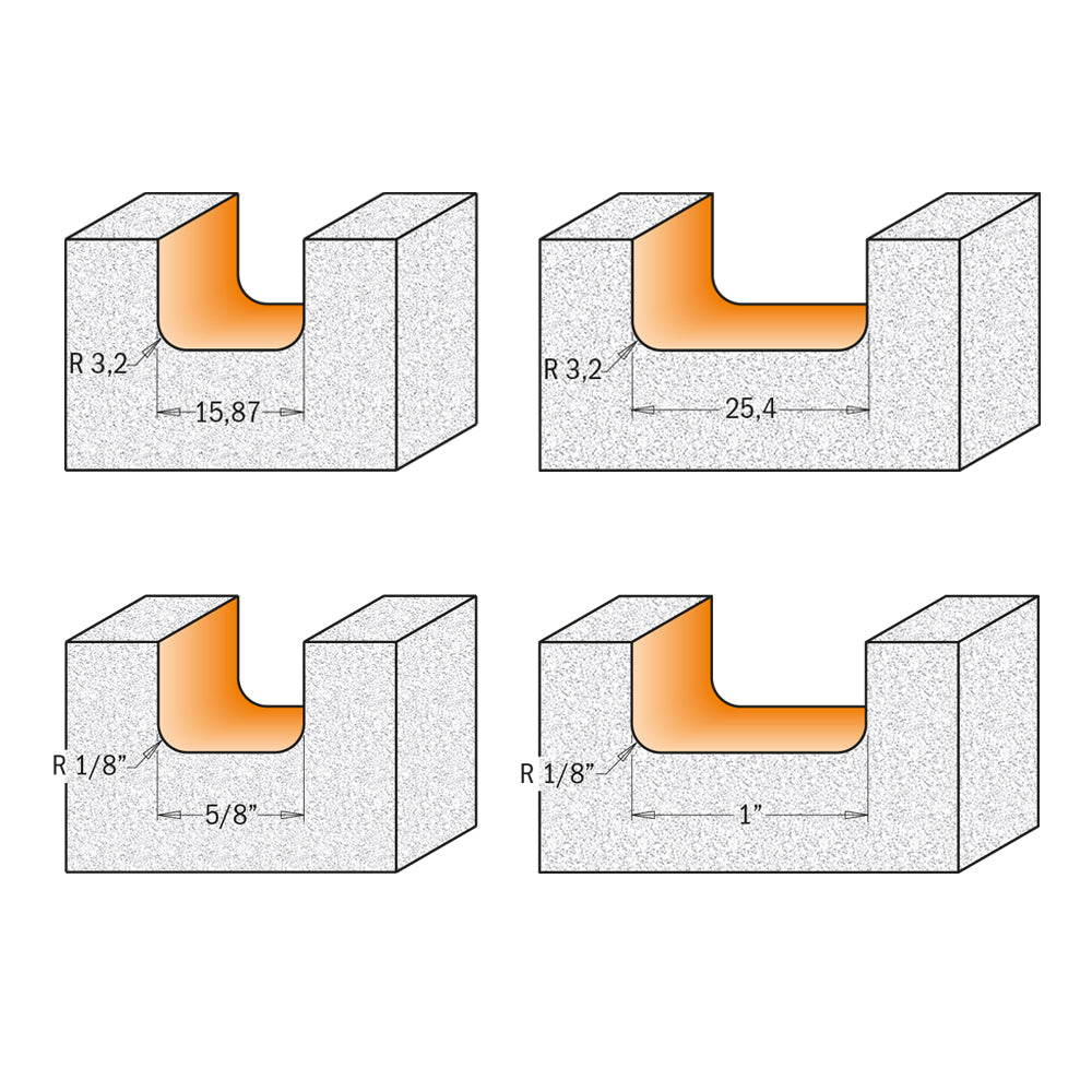 CMT Orange Tools 881.512.11 Solid surface drainboard router bits industrial industrial Tools Industrial router bits Woodworking Tools and accessories Ireland Maginn Machinery 03