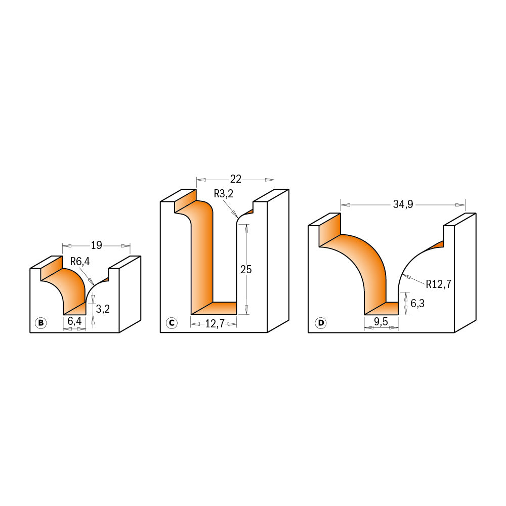 CMT Orange Tools 865.904.11 Decorative bearing router bits industrial industrial Tools Industrial router bits Woodworking Tools and accessories Ireland Maginn Machinery 03
