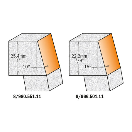 CMT Orange Tools 866.501.11 Solid surface bevel bowl bits industrial industrial Tools Industrial router bits Woodworking Tools and accessories Ireland Maginn Machinery 03