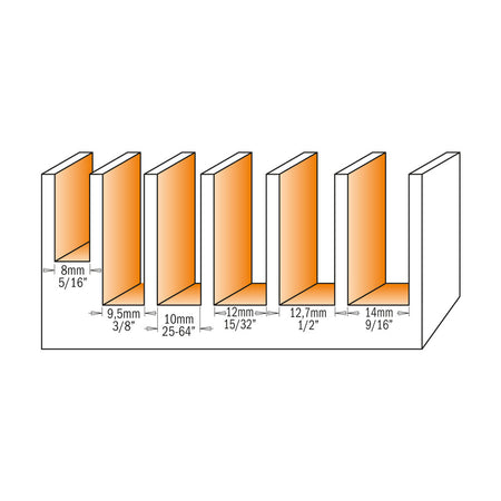 CMT Orange Tools 651.140.11 Straight router bits with insert knives Industrial Industrial Tools Router bits with insert knives Woodworking Tools and accessories Ireland Maginn Machinery 02