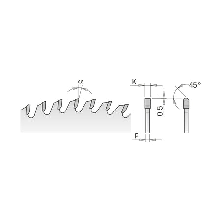 CMT Orange Tools 282.054.14M Industrial panel sizing circular saw blades Industrial Industrial Tools Industrial circular saw blades Woodworking Tools and accessories Ireland Maginn Machinery 02