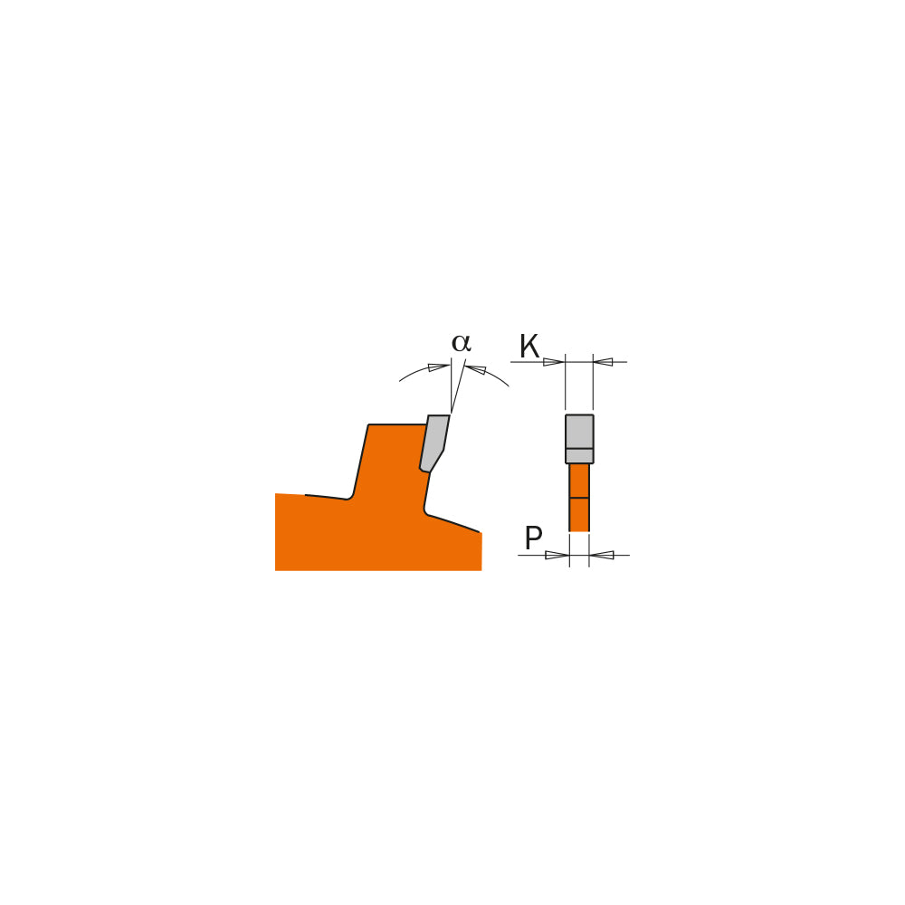 CMT Orange Tools 240.040.07R Industrial grooving circular saw blades Industrial Industrial Tools Industrial circular saw blades Woodworking Tools and accessories Ireland Maginn Machinery 03