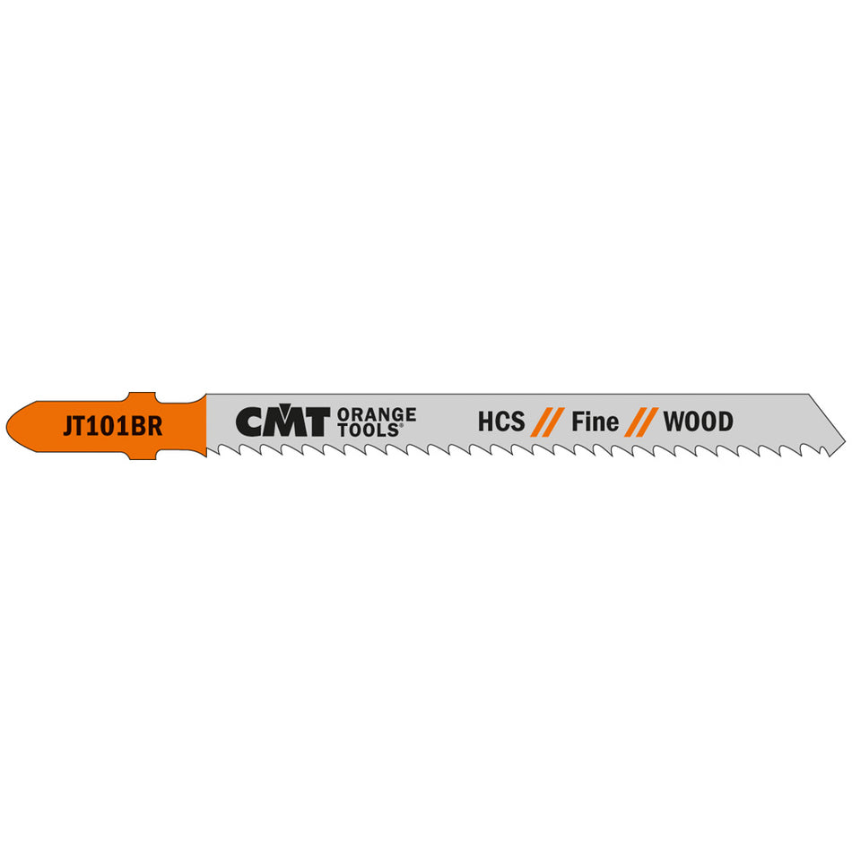 CMT Orange Tools JT101BR-25 Straight cuts fine finishing , hard/softwood, plywood, OSB, laminated panels, plastics Hardware Hardware Tools Jig saw blades Woodworking Tools and accessories Ireland Maginn Machinery