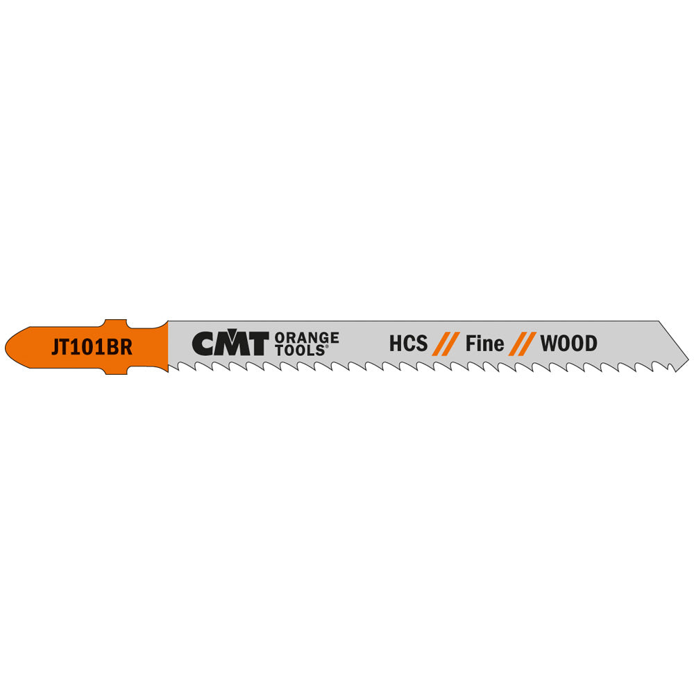 CMT Orange Tools JT101BR-5 Straight cuts fine finishing , hard/softwood, plywood, OSB, laminated panels, plastics Hardware Hardware Tools Jig saw blades Woodworking Tools and accessories Ireland Maginn Machinery