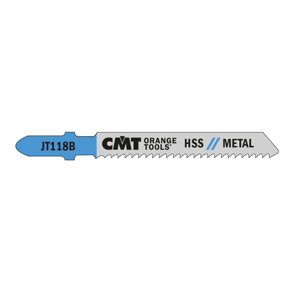 CMT Orange Tools JT118B-5 Straight cuts on medium-thick metals, ferrous and non-ferrous Hardware Hardware Tools Jig saw blades Woodworking Tools and accessories Ireland Maginn Machinery